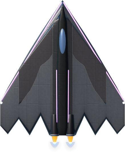 Spectre – stealth raider warship in Vectron Orbit